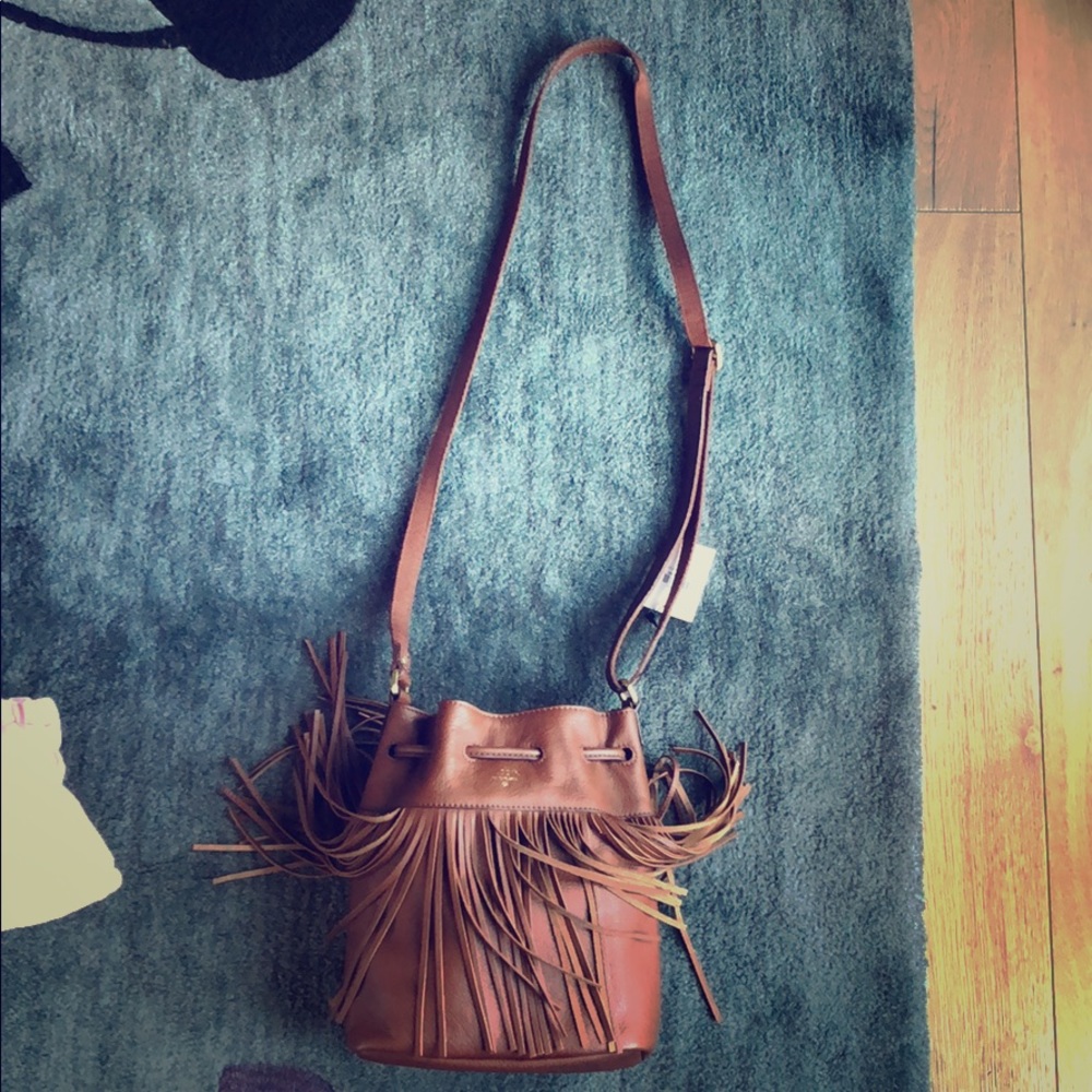 Jules Fossil fringe crossbody